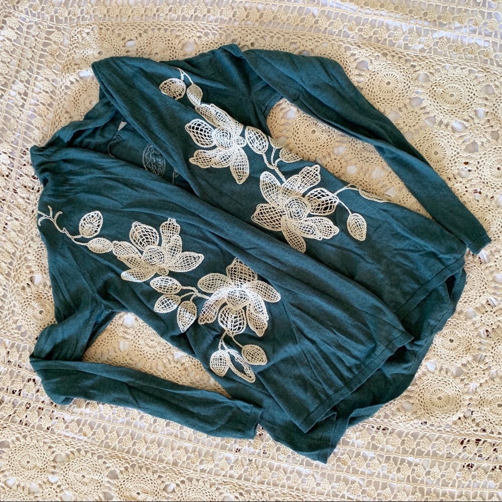 Anthropologie knitted and knotted cardigan